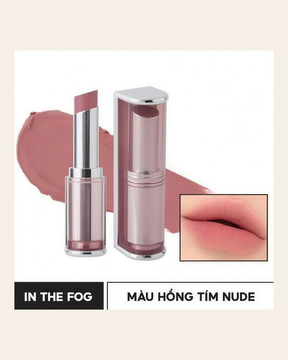 3CE Blur Matte Lipstick — In The Fog